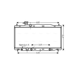 Arrefecedor do motor AVA COOLING HD2226