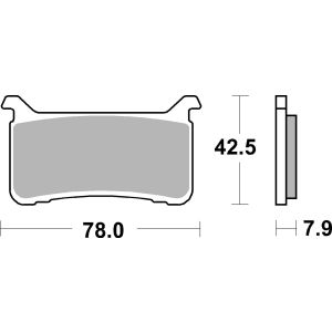 Pastilha de travão BREMBO 07HO63RC