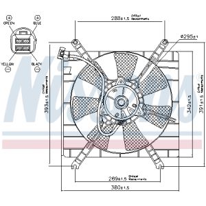 Ventilador, refrigeración de motor NISSENS 85414