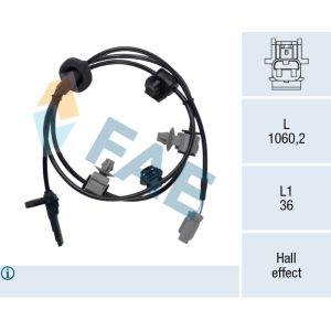 Sensor de velocidad, ABS FAE 78694