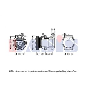 Compressor, ar condicionado AKS DASIS 851956N