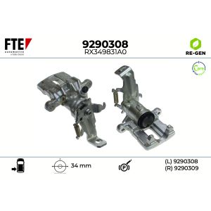 Pinça do travão de disco, traseiro FTE 9290308