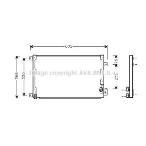 Condensatore, impianto di climatizzazione AVA COOLING LC5071