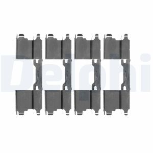 Kit de acessórios, pastilha de travão de disco DELPHI LX0502