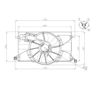 Lüfter, Motorkühlung NRF 47959