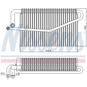 Evaporatore, impianto di climatizzazione NISSENS NIS 92346