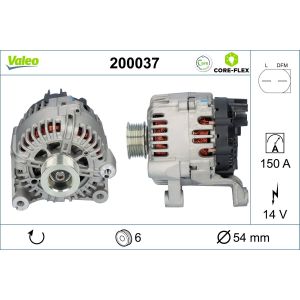 Drehstromlichtmaschine VALEO 200037