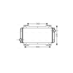 Arrefecedor do motor AVA COOLING FD2044