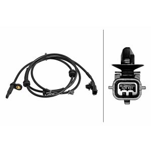Sensor de velocidad, ABS HELLA 6PU 358 218-331