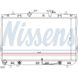 Radiator, motorkoeling NISSENS 67489