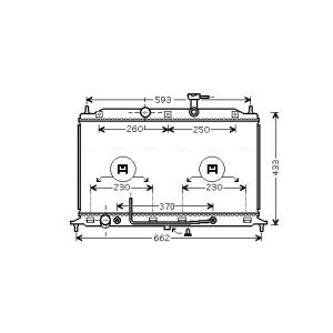 Motorradiateur  AVA COOLING KAA2152