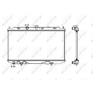 Radiator, motorkoeling NRF 53427