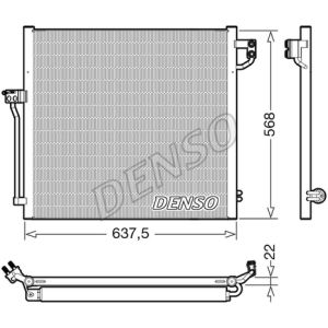 Condensator, airconditioning DENSO DCN17058