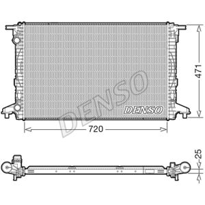 Radiator, motorkoeling DENSO DRM02043