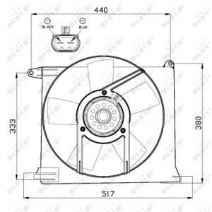 Ventilador, refrigeración de motor NRF 47484