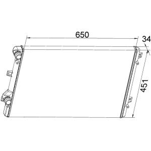 Arrefecedor do motor MAHLE CR 1538 000S