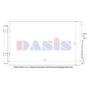 A/C-kondensor AKS DASIS 562044N