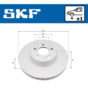 Jarrulevy SKF VKBD 81374 V1
