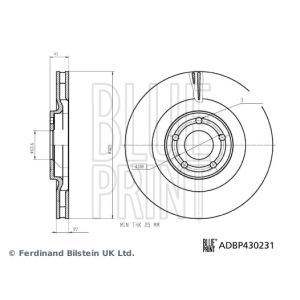 Disco de travão BLUE PRINT ADBP430231