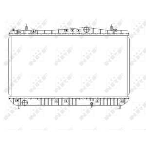 Radiator, motorkoeling NRF 53384