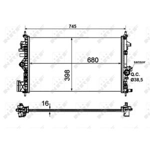 Radiateur, refroidissement du moteur NRF 53773