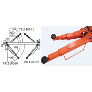 Braço curto (base), macaco EVERT ZL791110060