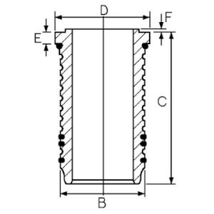 Zylinderlaufbuchse GOETZE 15-676420-00