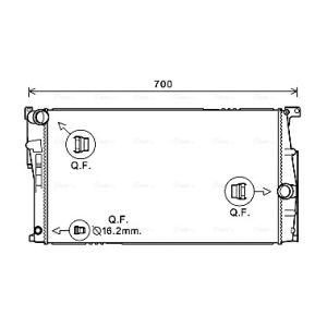 Arrefecedor do motor AVA COOLING BW2453
