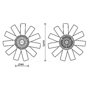 Lüfter, Motorkühlung AVA COOLING RTF558