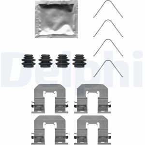 Kit de acessórios, pastilha de travão de disco DELPHI LX0716