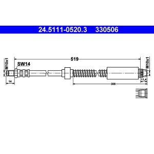 Flexible de frein ATE 24.5111-0520.3