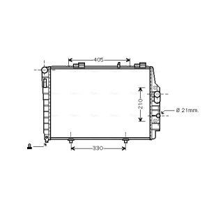 Arrefecedor do motor AVA COOLING MSA2337