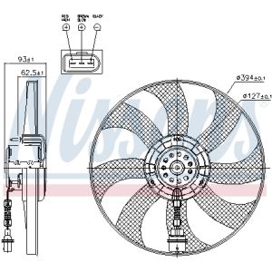 Kühlerlüfter NISSENS NIS 85549