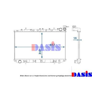 Motorkühler AKS DASIS 072250N
