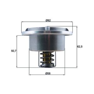 Thermostat, Kühlmittel MAHLE THD 6 75