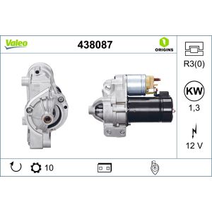 Motor de arranque VALEO 438087