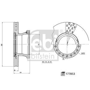 Remschijf FEBI FE177853