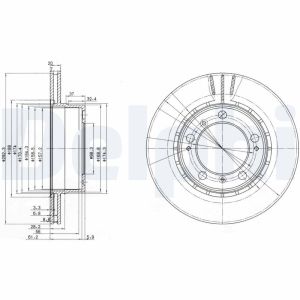 Bremsscheibe DELPHI BG3410