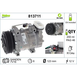 Compressor, ar condicionado VALEO 813711