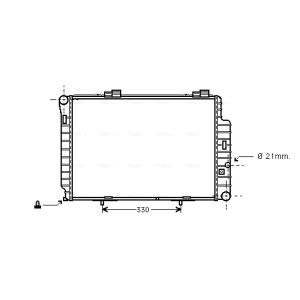 Arrefecedor do motor AVA COOLING MS2235
