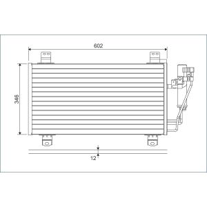 Condensor, airconditioning VALEO 822589