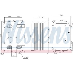 Enfriador de aceite, aceite de motor NISSENS 91274