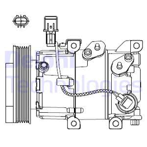 Klimakompressor DELPHI CS20518