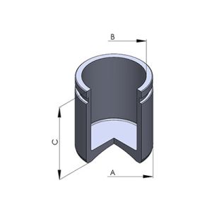 Kolben, Bremssattel AUTOFREN SEINSA D025792, Hinten