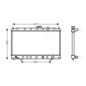 Radiador de motor AVA COOLING MT2129