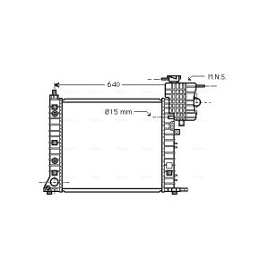 Radiador de motor AVA COOLING MSA2265