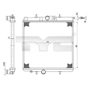 Arrefecedor do motor TYC 726-0017-R