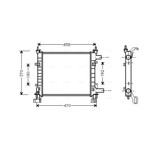 Arrefecedor do motor AVA COOLING FDA2260
