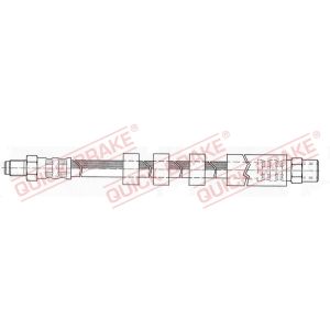 Tubo do travão flexível traseiro, esquerdo QUICK BRAKE 32.982