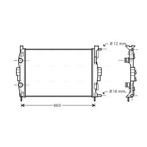 Arrefecedor do motor AVA COOLING RT2307
